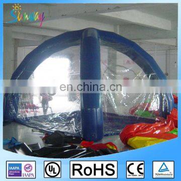 4 by 4 Meters Airtight Inflatable Camping Tent Transparent or Customized