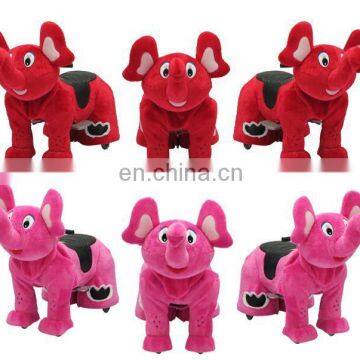 HI Flying Elephant ride on furry animal coin operated electric animal ride