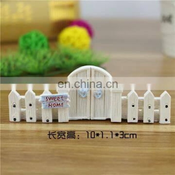 Mini resin fence for fairy DIY decoration