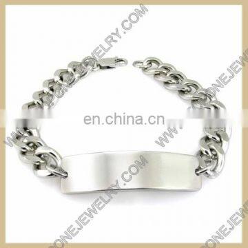 wholesale latest unique design bracelet stainless steel jewelry engravable bracelet