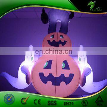 New Cool Halloween Decoration LED Lighted Inflatable Pumpkin/ Black Cat/ Ghost For Halloween