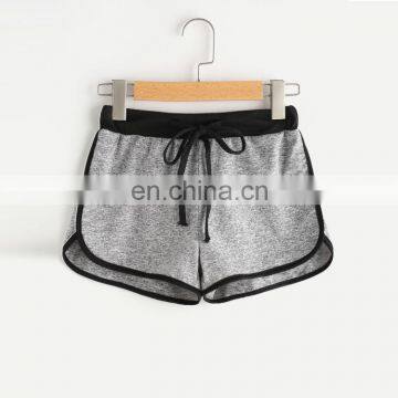custom design blank women running shorts loose sport shorts with drawstring
