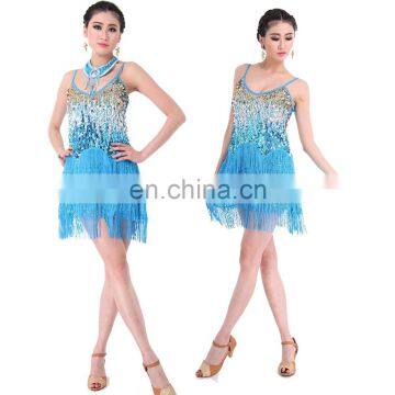 BestDance sexy ballroom latin dance dress salsa dance dress sequin party dance dress OEM