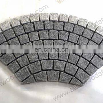 Black granite paving stone net work mesh back