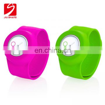 Cheap silicone slap bracelet for watch