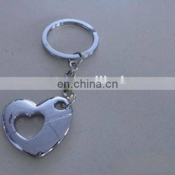 metal alloy heart key chain for gift and promotional