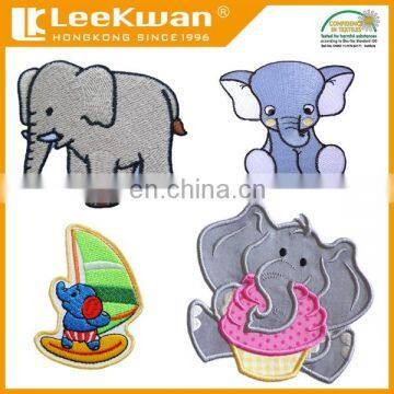 embroidery elephant patch applique, elephant embroidery design, 3D elephant embroidery patch