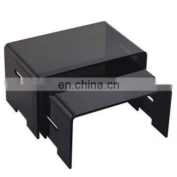 black wholesale customized pmma plexiglass acrylic shower stool