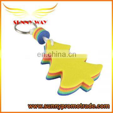 custom tree shape eva foam keychain