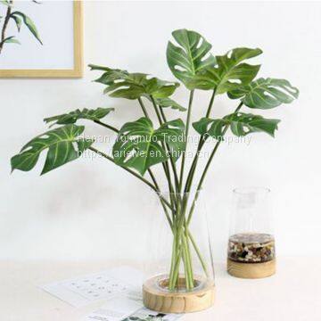 High Quality Artificial Plant Photography Props Real Touch Latex Turtle Leaf