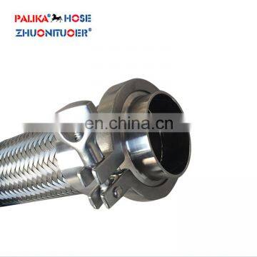 Hebei Stainless steel flexible galvanized metal hose pipe with flange joint