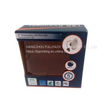 Personalized CMYK Printed Corrugated Paper Box With Transparent PET Window China photo-2