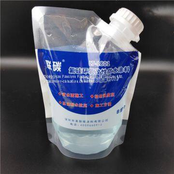 Made in China 1000ml Plastic Bag of Waterproof Paint for Building/with Large Nozzle Stand - up Plastic Bag photo-5