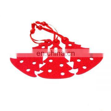 wholesale laser cutting colorful sock shape pendant felt christmas tree decoration