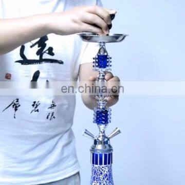 HQP-SY12 HongQiang Arab Hookah Set Wholesale Finished Product Customization Shisha Hookah Glass Hookah Shisha Two Pipes