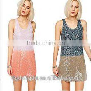 2015 women dress online shopping shift sequin Dress