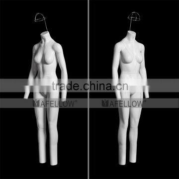 GH21 Fiberglass V-cut Female Full Body Women Invisibility Ghost Mannequin for Show Cloth Window Display Women Removable Model photo-3