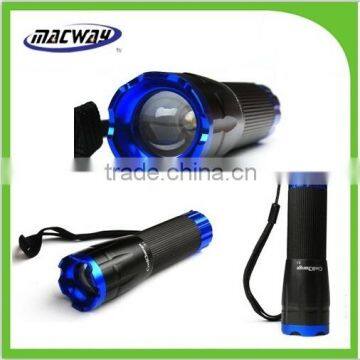 battery opertated zoom torch flashlight