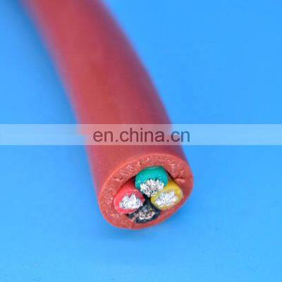 4 core silicone rubber cable fire retardant cable 0.6//1kv voltage YGC cable