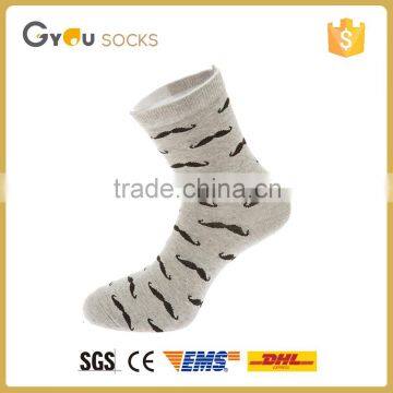 Cute Moustache Pattern Gentleman cotton casual socks