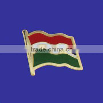 Custom design high quality cloisonne hard enamel filled Gambia World Flag Lapel Pin