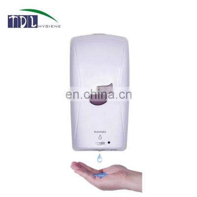 Automatic liquid/gel soap dispenser with refillable bottle