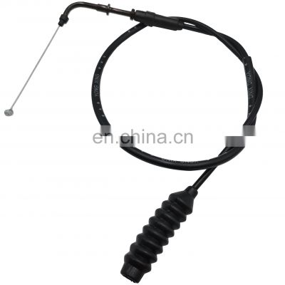 Hebei factory price single dual locking throttle cable end fittings assembly  black color logan BM150 accelerator cable