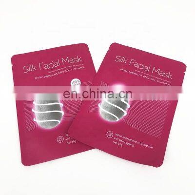 Three Side Seal Packaging Plastic Pouch Custom Printing Facial Mask Bag Heat Sealing Aluminum Foil Flat Pouch photo-2