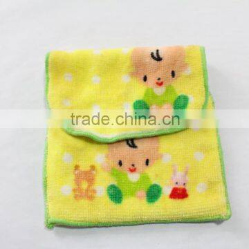 suede cartoon cute little cotton towel for baby