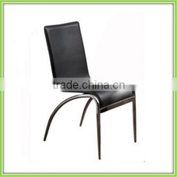 New Style Modern Dining Room Furniture Black Metal Chrome Chair