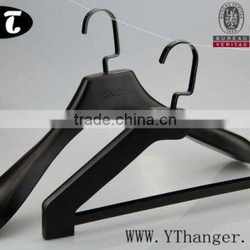 SW88 brand garment clothes hanger luxury black wood suits hanger