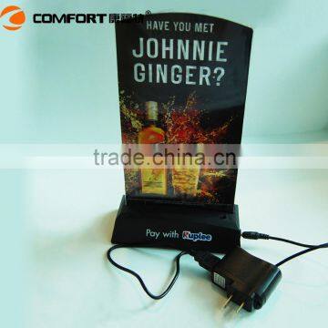 Cheep Led Lighted Outdoor Plastic Bar Drink Menu Holder photo-5