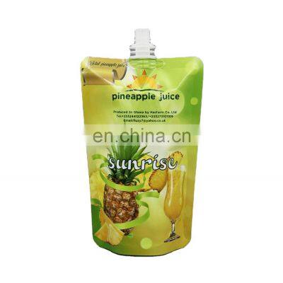 300ML 500ML 720ML Nylon Plastic laminated material Doypack spout pouch bag liquide packaging of detergent powder