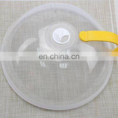 Heat Resistant Plastic Anti-Sputtering Lid Food Cover Microwave Oven Splatter Guard With Removable Handle and Steam Vent photo-3