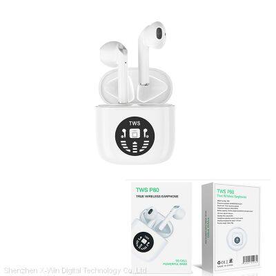 P80  TWS Earphone, support wireless charging