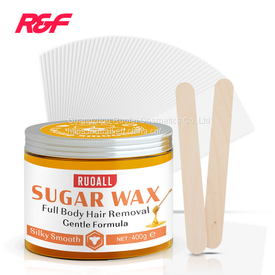 Ruoall Hair Removal Depilatory Wax Comes With Wax Paper and Wooden Sticks