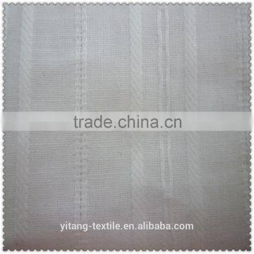 Cotton jacquard stip fabric