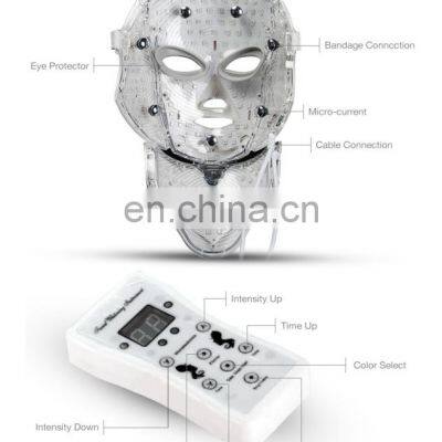 Facial Skin Beauty Therapy 7 Colors Led Photon Mask Wireless Portable Led Facial Mask for Home Use photo-5