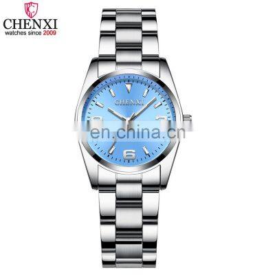 CHENXI 003A Casual Ladies  Quartz Movement Wrist Watch Stainless Steel Waterproof Wristwatch Gift Wholesale Watches