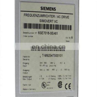 ONE NEW SIEMENS  6SE7018-0EA61 10.2A  4. 0KW