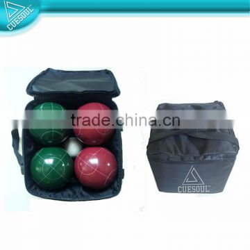 107mm Resin Material Bocce Ball with Nylon carrying bag