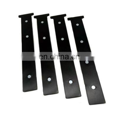 Garage Door Magnetic Decorative Hardware Kit Color Black 6 PCS Carriage Accents Faux Hinges and Handle photo-5