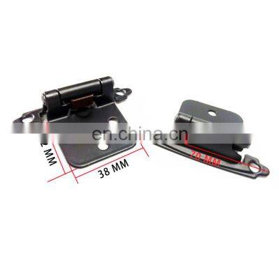 1 Pair Oil Rubbed Bronze Modern Cabinet Kitchen Hinge Inset Cabinet Door Hinge Self-Closing photo-5