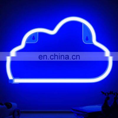 Drop Shipping Led channel letter logo indoor USB/Battery sign  Cloud Neon Sign customized 3D electronic neon signs