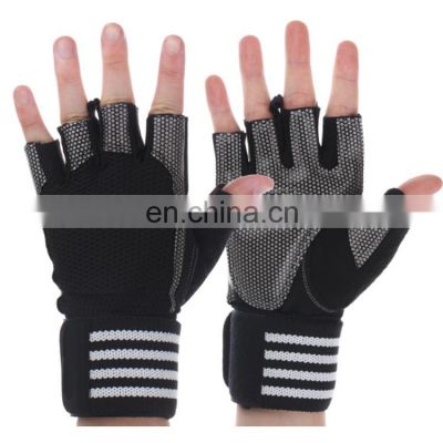 Custom Palm Fit Gloves Esd Gym Fitness Hand Gloves Weight Lifting With Wrist For Man