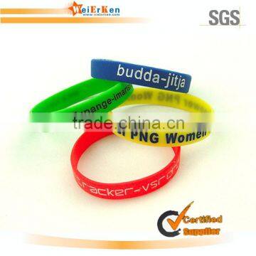 promotion silicone slap wristband