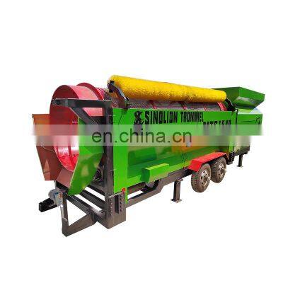 High-quality mobile mineral separation equipment trommel heavy duty rock garbage trommel screen Mobile Trommel Screen