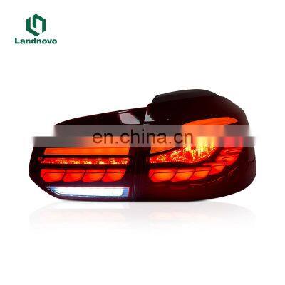Landnovo high quality factory sale auto car rear lamp tail light for VW golf 6 dragon scale 10-16 red led taillight