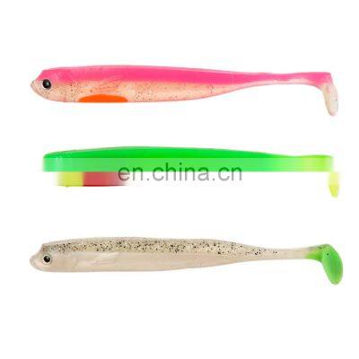 JOHNCOO 14.5cm 13g Saltwater Fishing Lure Shad Soft Bait 3D Eyes Silicone Artificial Fish Bait Soft Plastic Lure 3pcs/bag