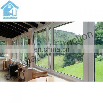 lastest nice design bronze color tilt turn windows with high quality glass window factory